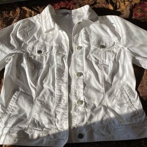 White denim jacket
